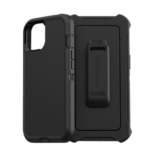 OtterBox Defender Case with Clip for iPhone 12/12 Pro – Black