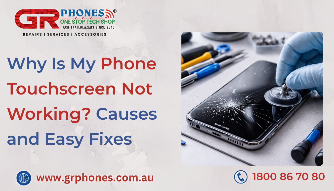 Phone touchscreen not working repair by technician fixing smartphone screen
