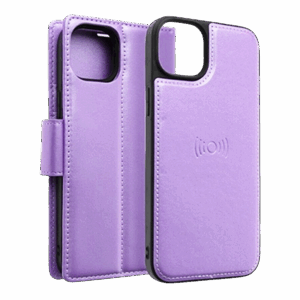 Hanman 2 in 1 Detachable Magnetic Flip Cover Case for iPhone 17 Air-Purple