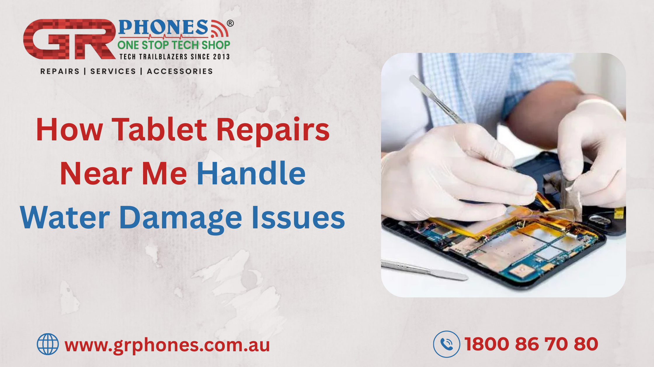 How Tablet Repairs Near Me Handle Water Damage Issues