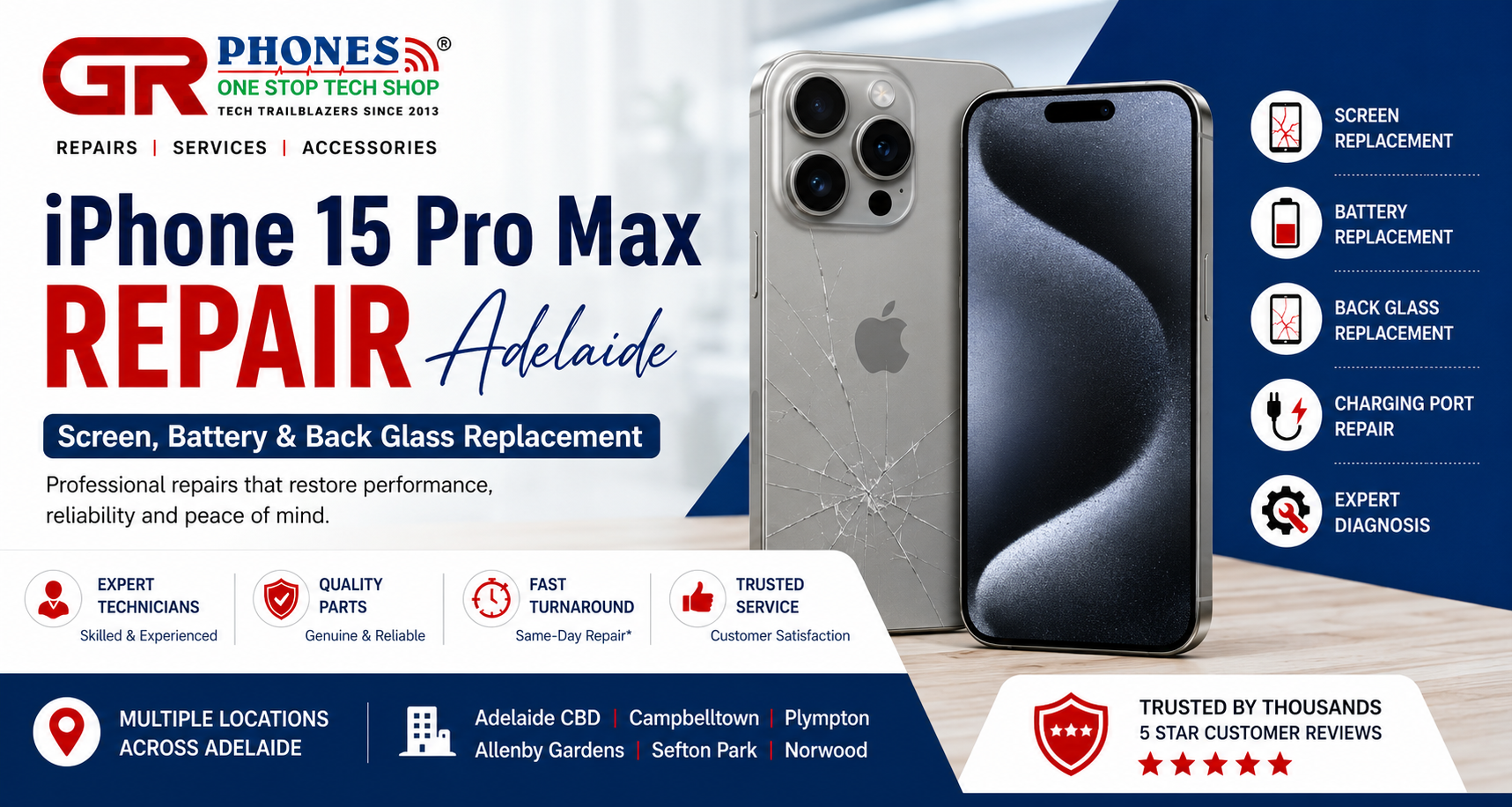 iPhone 15 Pro Max repair service in Adelaide